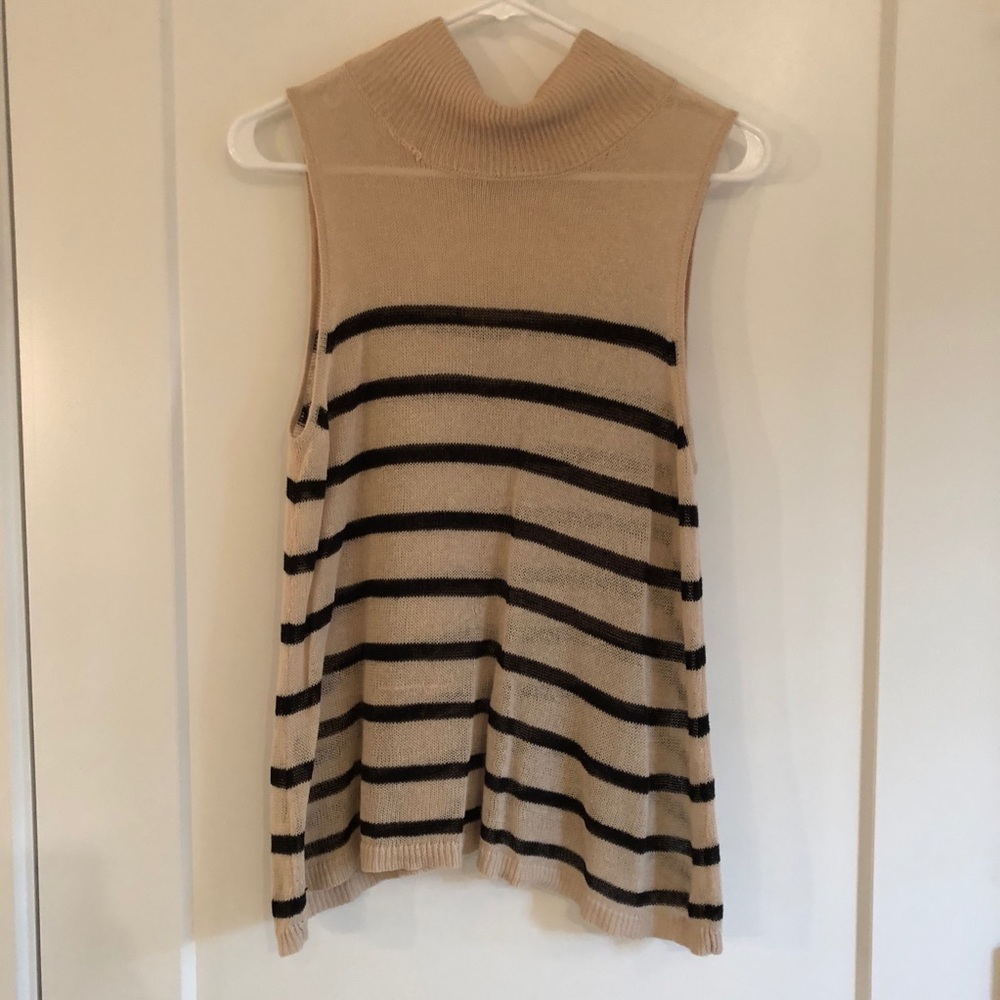 LOFT high neck sleeveless sweater